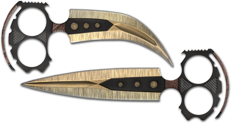 Golden Push Daggers
